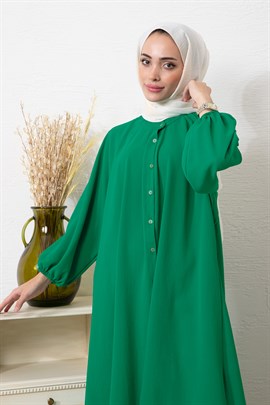 Ayda Ayrobin Tunik Elbise Zümrüt Yeşili