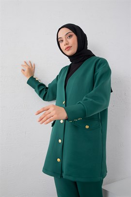 Scuba Ceketli Takım Yeşil