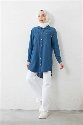 Tesettür Triko Tunik Modelleri ve Fiyatları | Yıldızlı Tansel Tunik KotYıldızlı Tansel Tunik Kot
